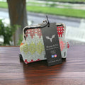 Vintage style coin purse Welsh tapestry Blanket design  : Denim