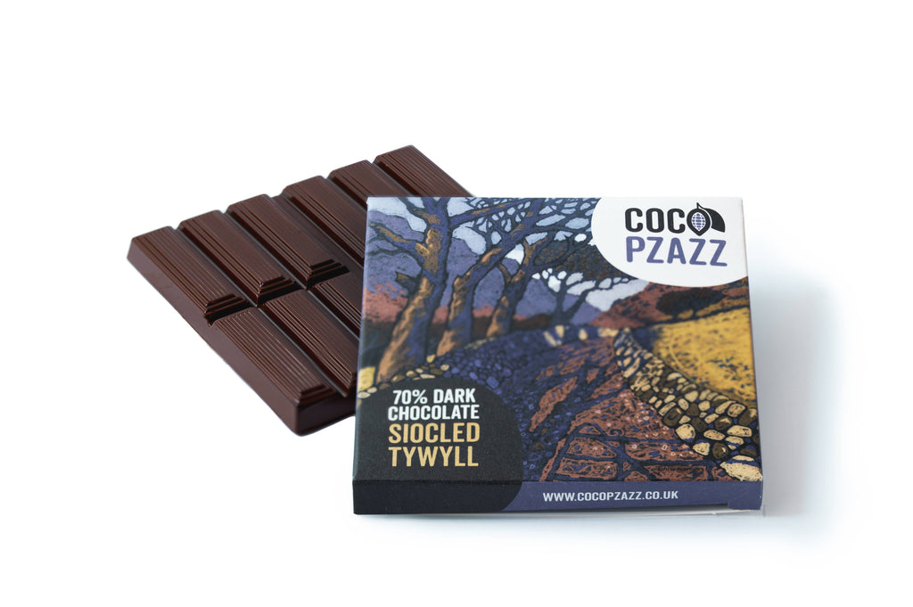 VEGAN Siocled Tywyll / 70% Dark Chocolate 80g