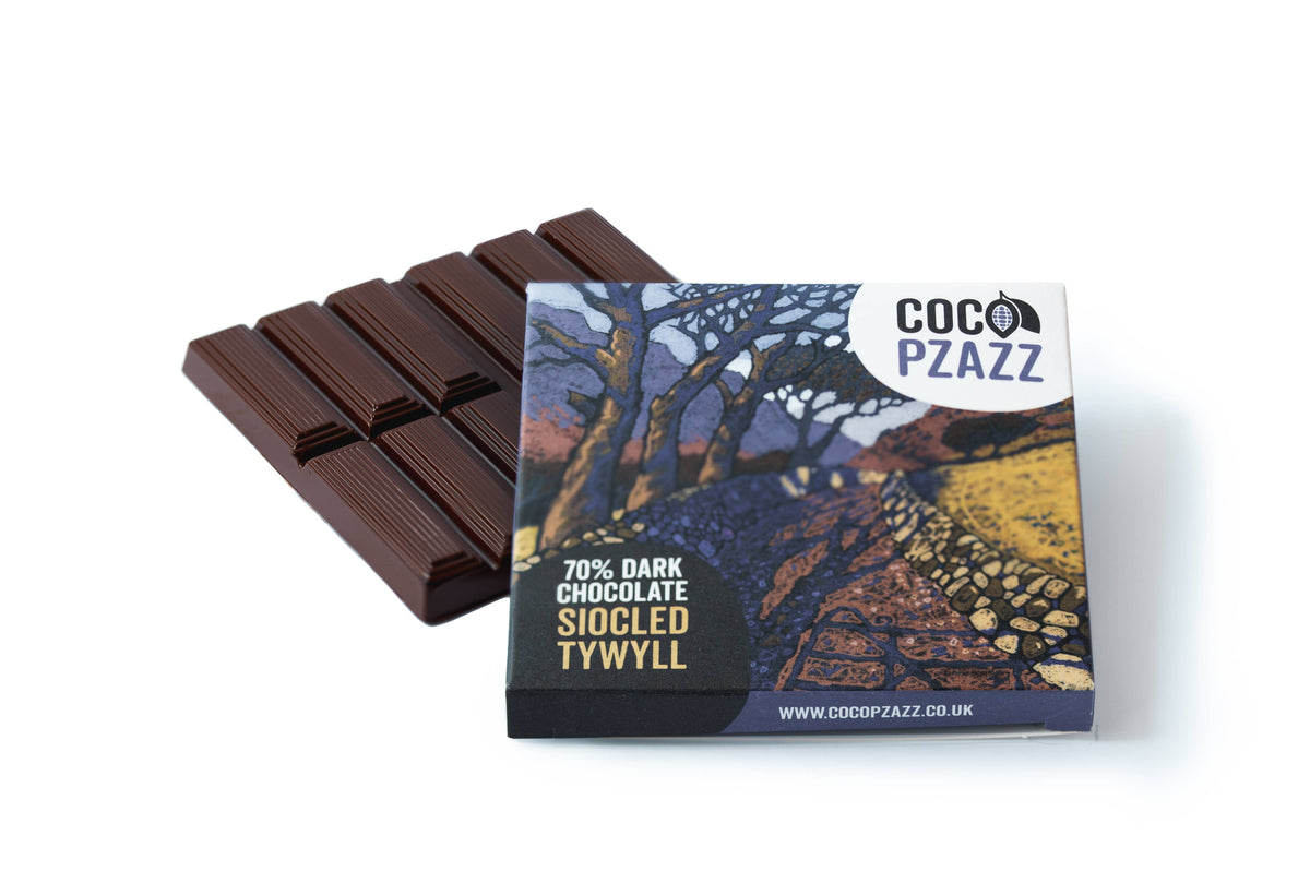 VEGAN Siocled Tywyll / 70% Dark Chocolate 80g