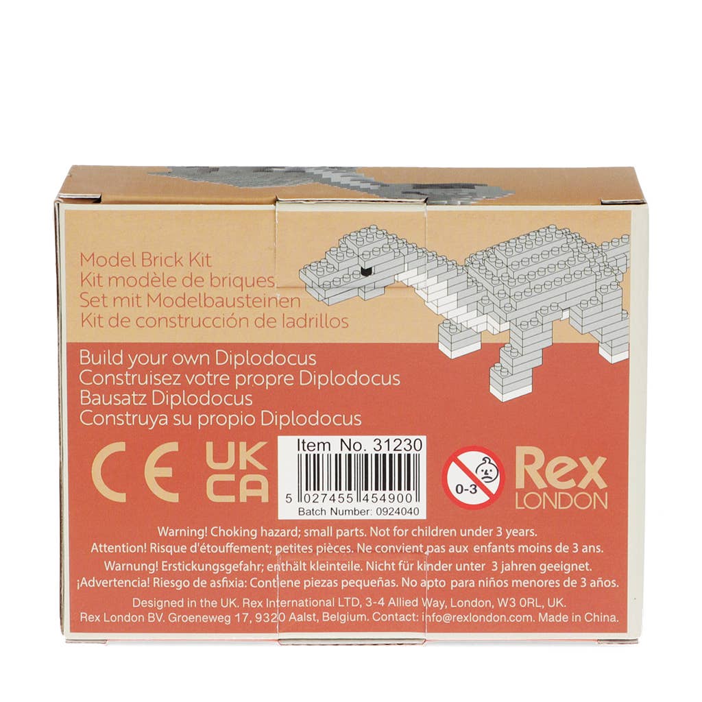 Build your own dinosaur model brick kit - Diplodocus