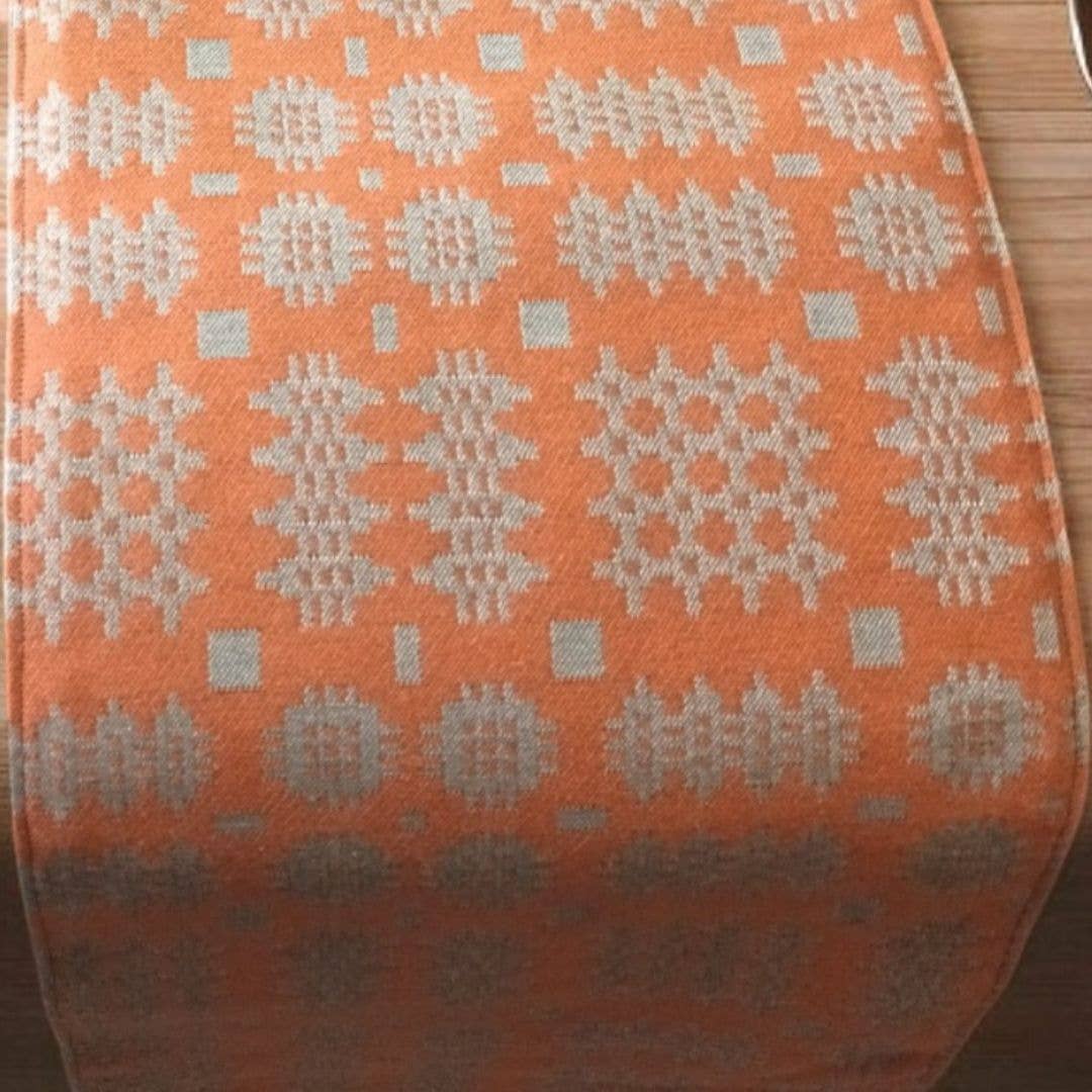 Welsh Tapestry Blanket design Christmas Stocking: Gray