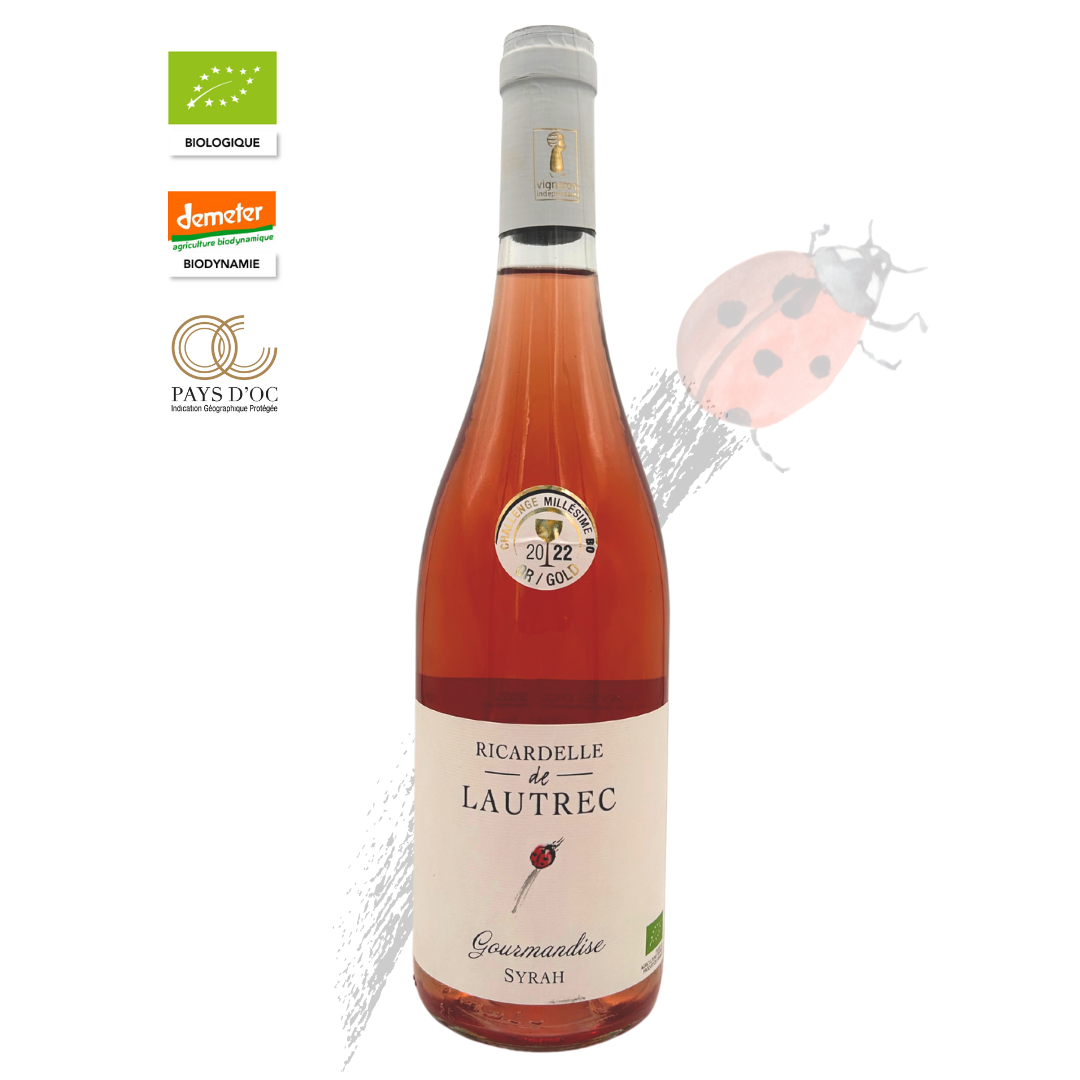 Biodynamic Wine - Syrah Rosé Gourmandise 2023