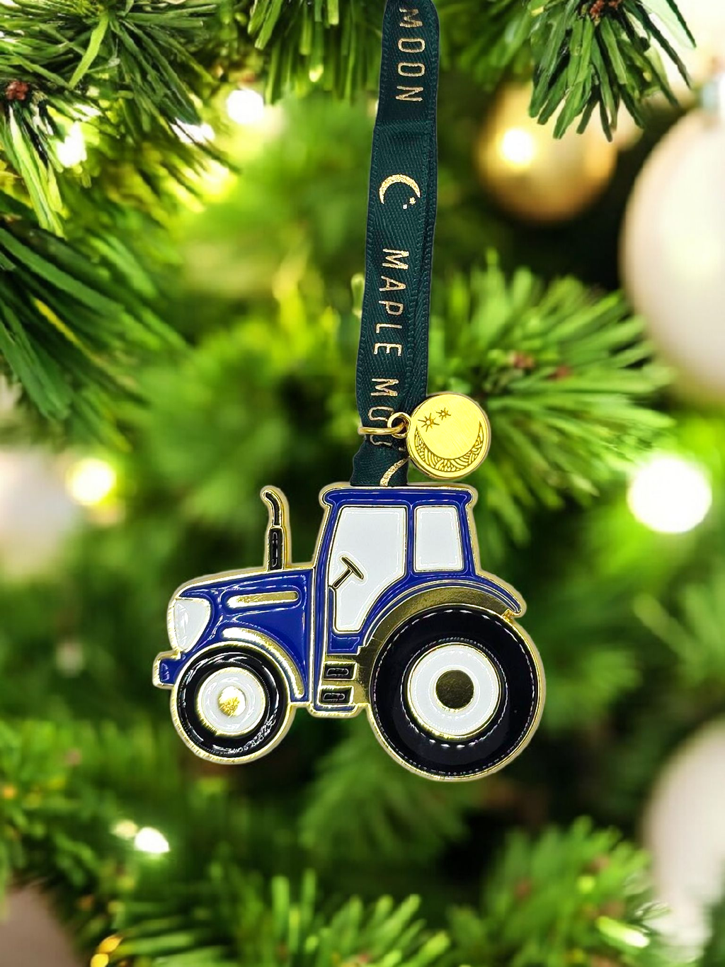 Classic Enamel Tractor: Blue