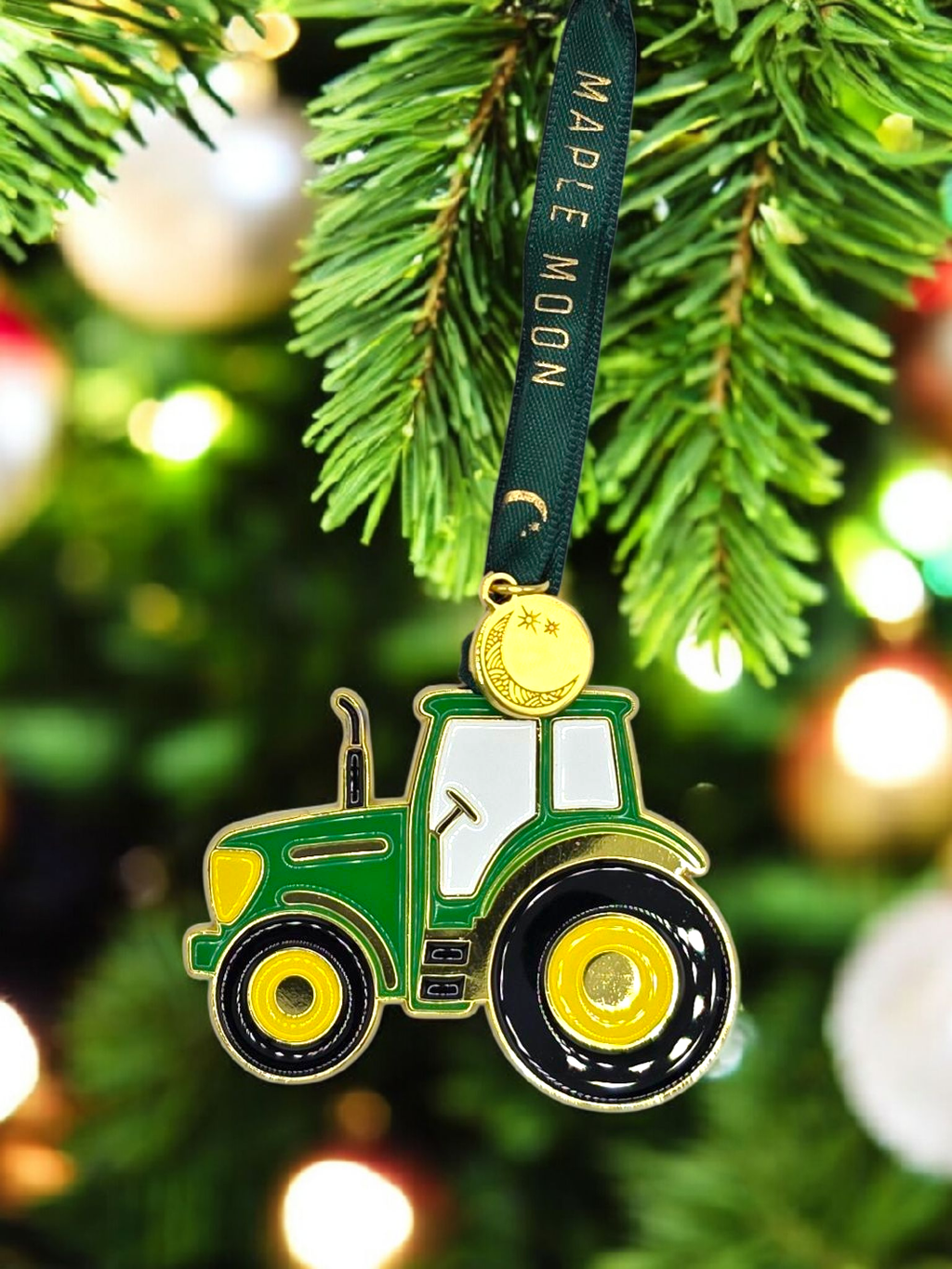 Classic Enamel Tractor: Green