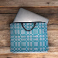 Teal Welsh tapestry design lap top carry case