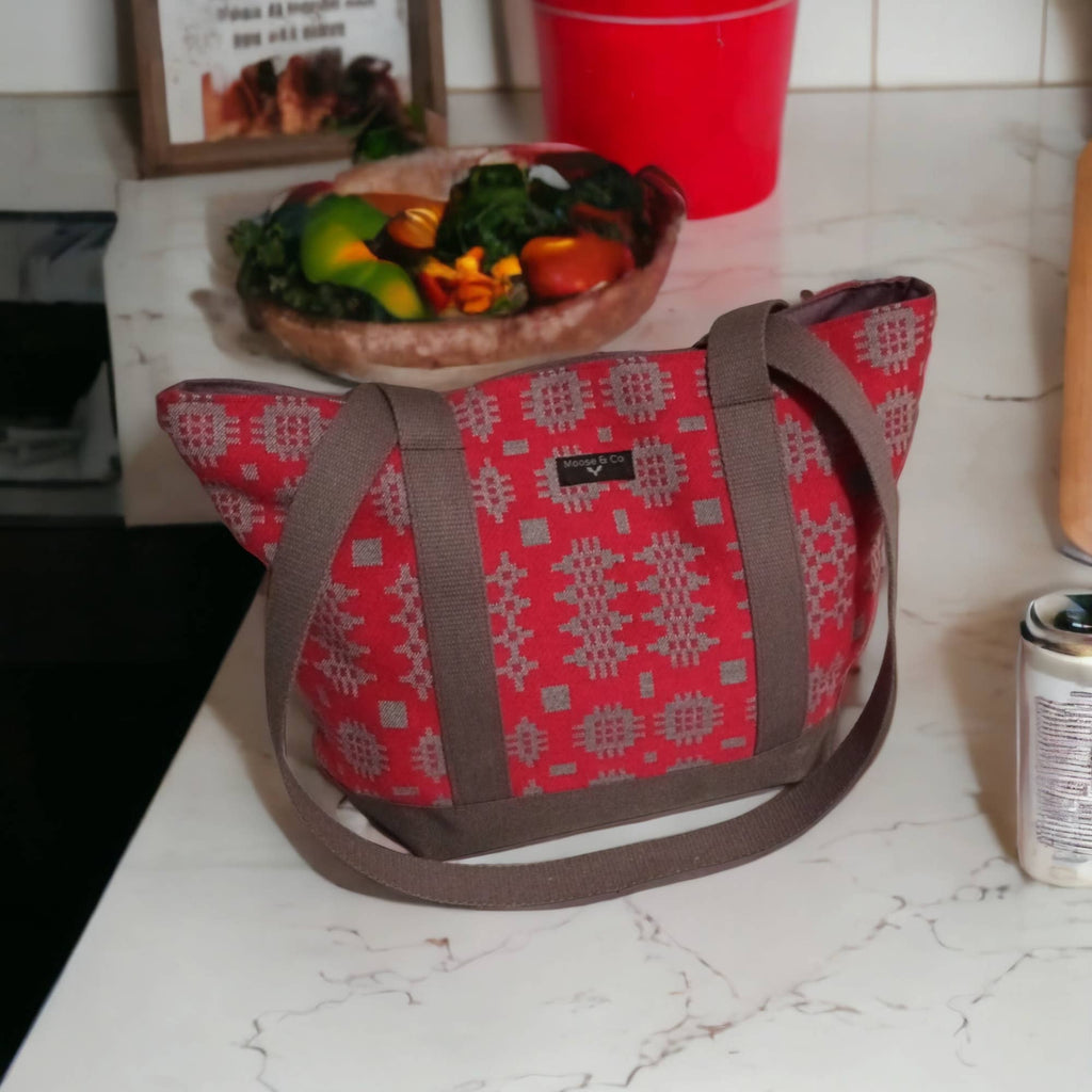 Welsh tapestry blanket design Shoulder bags: Mustard
