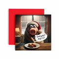 Welsh Dafydd? Wyt ti? Pigs in Blankets Christmas Card