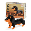 Build your own dog model brick kit - Sausage dog