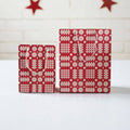 Red Welsh tapestry design paper gift bags: Medium