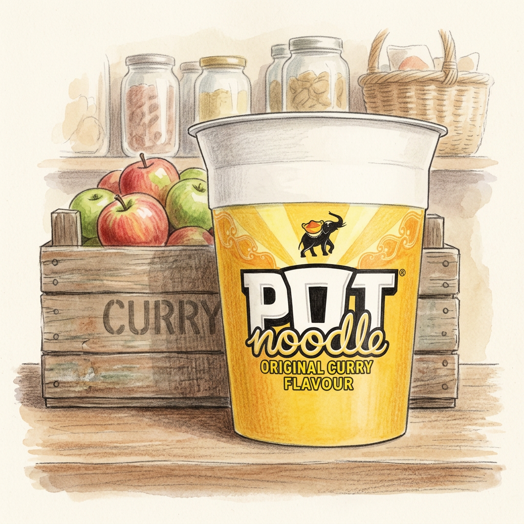 Pot noodle curry