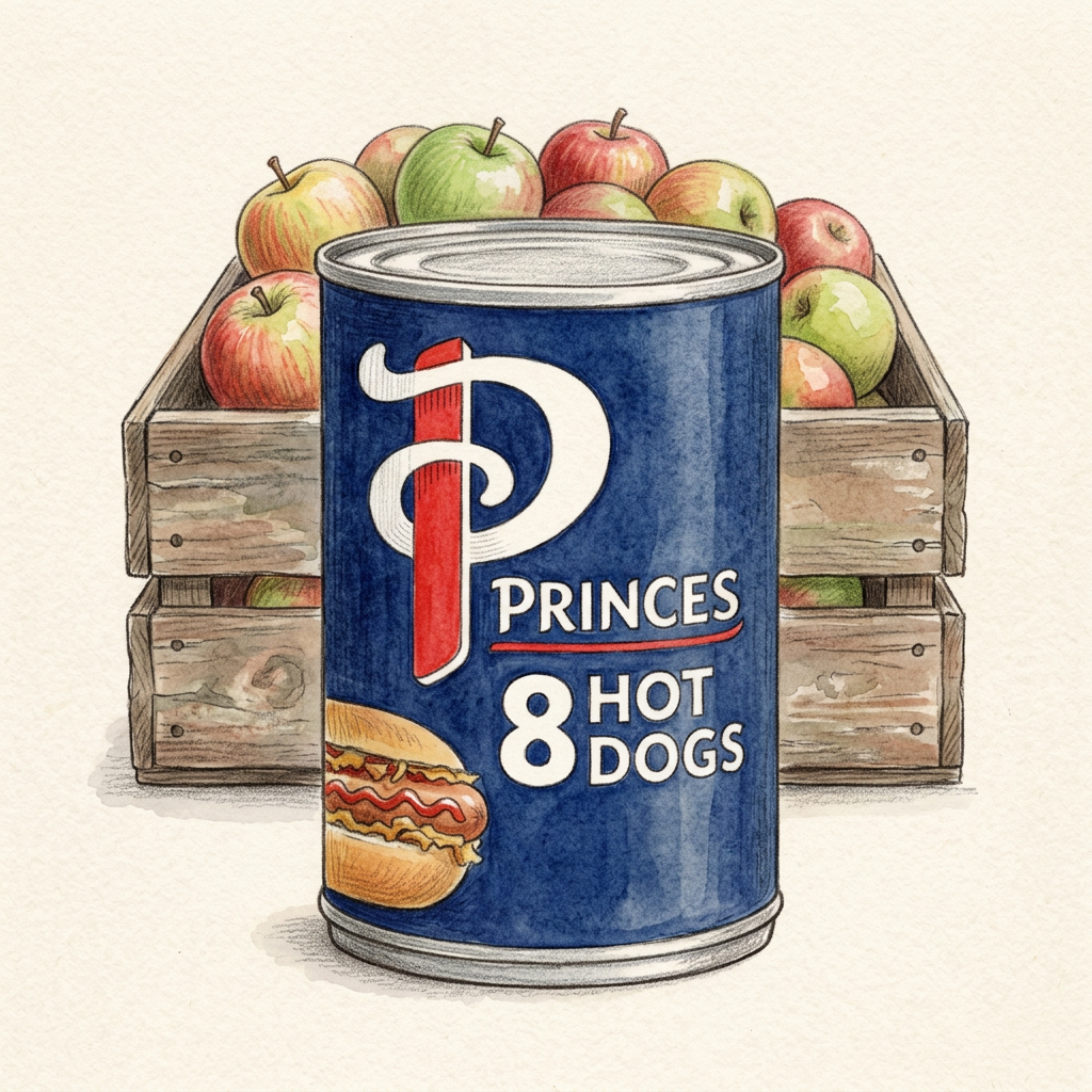 Princess tinned hotdogs