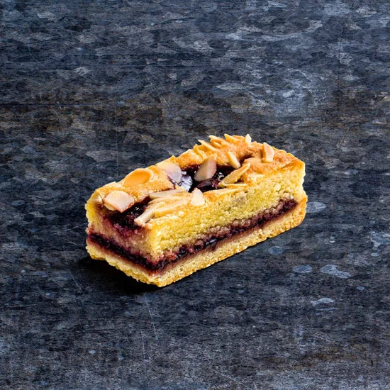 Raspberry & Almond Bakewell Slice (v)