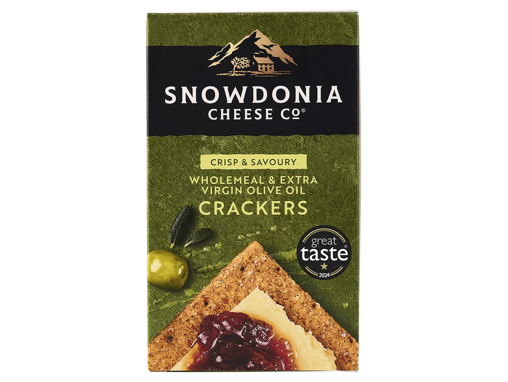 Snowdonia Cheese Co  Wholemeal & Extra Virgin Olive Oil Crackers